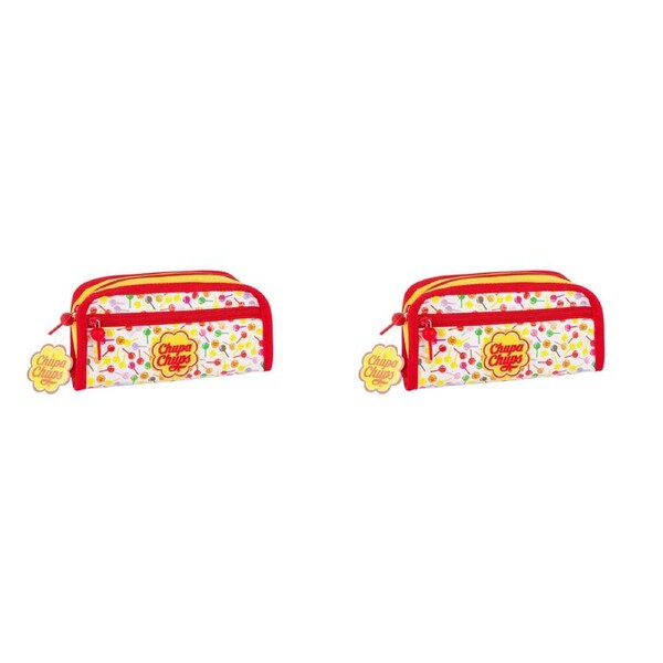 2PK Chupa Chups Pencil Case Kids/Children Pen/Pencil Organiser Storage Pouch