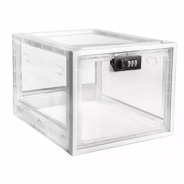 Refrigerator Lockable Box Medicine Lock Box for Food Storage Childproof