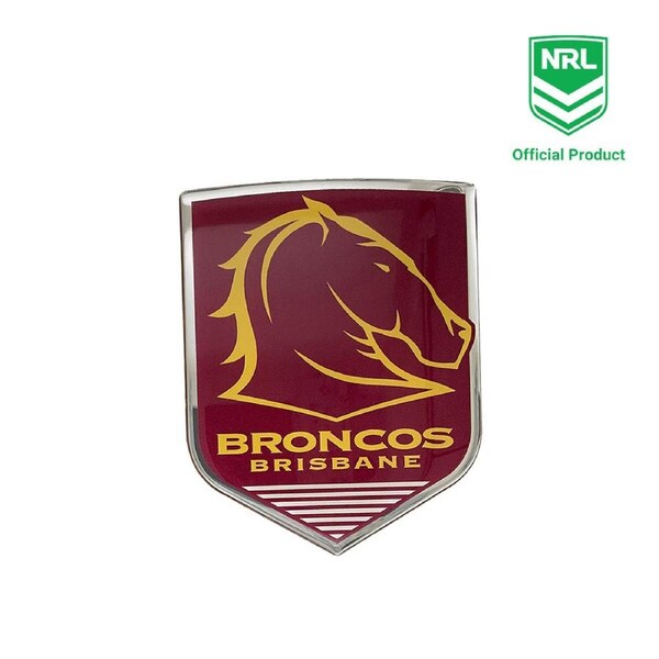 Brisbane Broncos Logo Decal NRL Metal Car Emblem - Built for Die-Hard Supporters