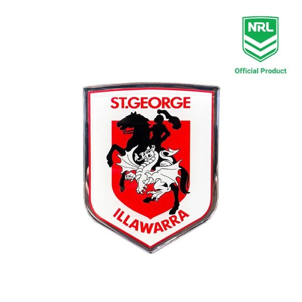 St George Illawarra Dragons Logo Decal NRL Metal Car Emblem - Built for Die-Hard Supporters