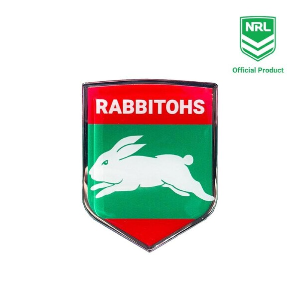 South Sydney Rabbitohs Logo Decal NRL Metal Car Emblem - Built for Die-Hard Supporters