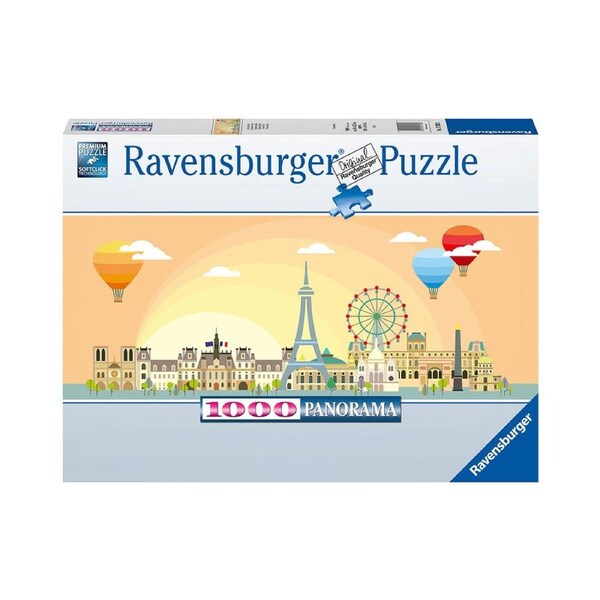 1000pc Ravensburger A Day in Paris Kids Jigsaw Puzzle Play Toy 70x50cm 14y+