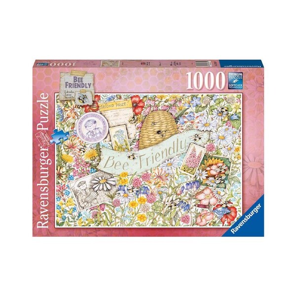 1000pc Ravensburger Bee Friendly Kids/Childrens Jigsaw Puzzle Toy 70x50cm 12y+