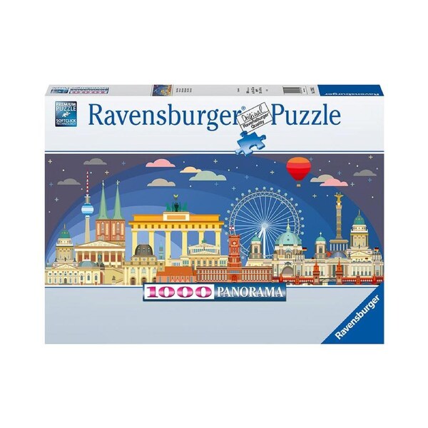 1000pc Ravensburger Berlin at Night Kids Jigsaw Puzzle Play Toy 98x38cm 14y+