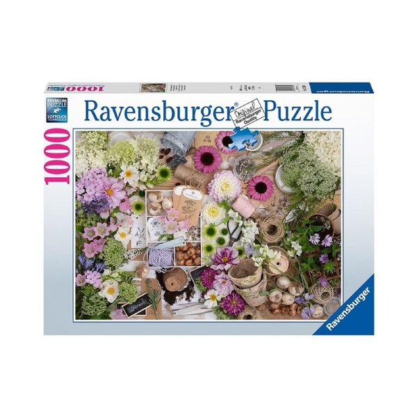 1000pc Ravensburger For the Love of Flowers Kids Jigsaw Puzzle Toy 70x50cm 14y+