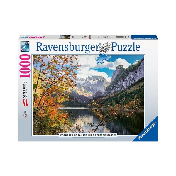 1000pc Ravensburger Front Gosausee Kids/Childrens Jigsaw Puzzle Toy 70x50cm 12y+