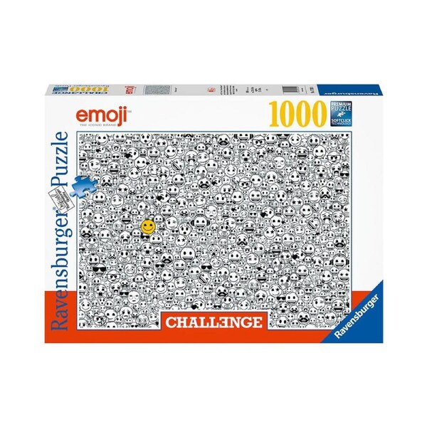1000pc Ravensburger Challenge Emoji Kids Jigsaw Puzzle Play Toy 70x50cm 14y+