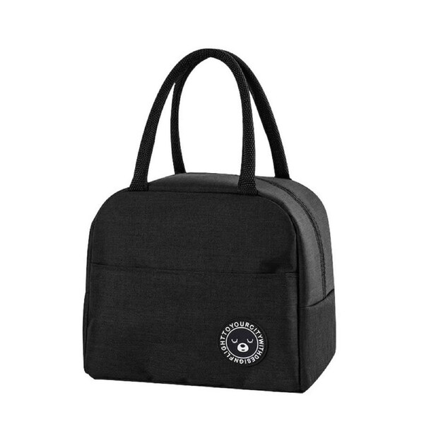 Insulated Lunch Bag-Black