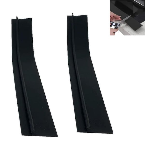 2pcs Stove Gap Covers Filler Seals Gaps Covers Between Stovetop and Counter for Kitchen
