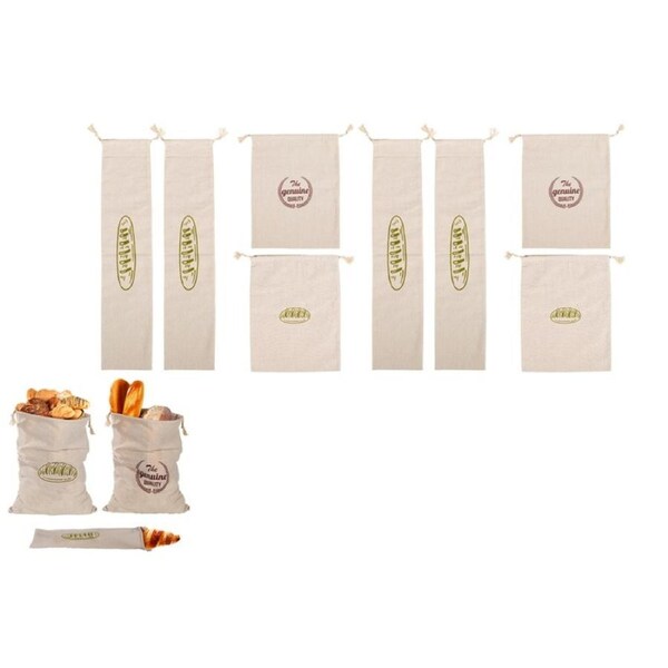 8Pcs Bread Bags Reusable Bread Container for Homemade Food