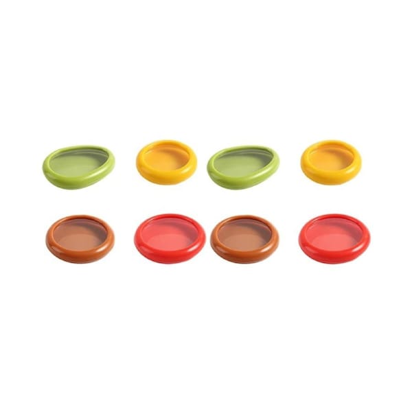 8Pcs Fruit and Vegetable Silicone Storage Containers For Refrigerator Reusable Food