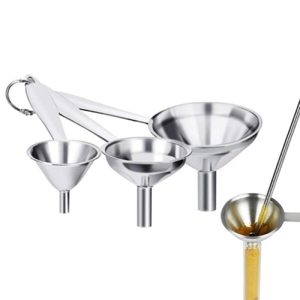 3Pcs Mini Funnel Set for Filling Small Mini Bottle Container