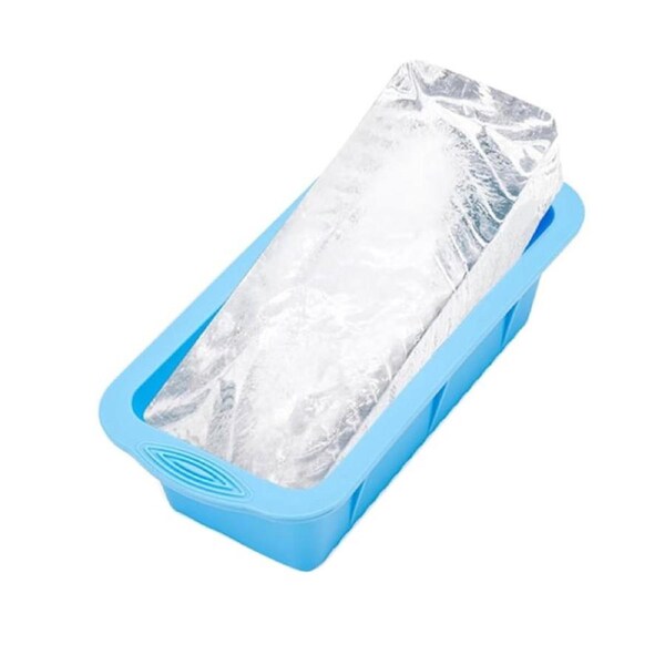 Ice Bath Ice Block Mold Extra Large Silicone Ice Box Large Ice Grid Mould-Blue