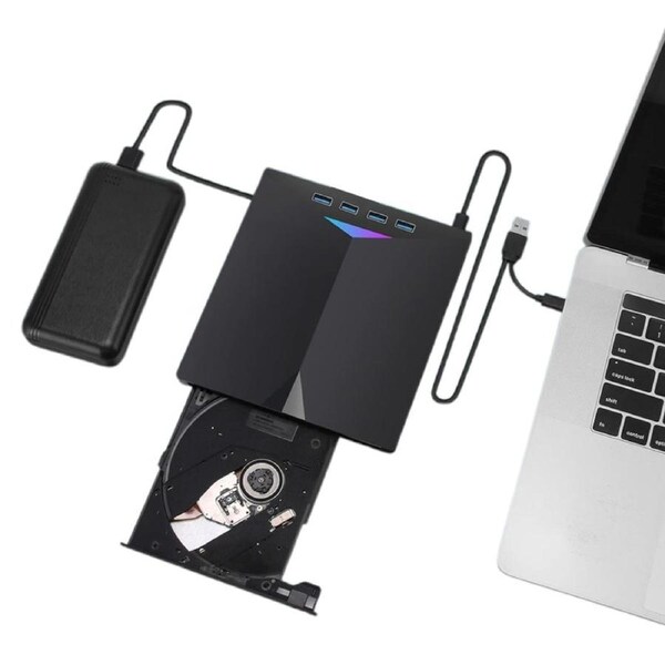 External CD/DVD Drive USB 3.0 Type-C Portable Slim Burner Writer