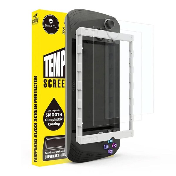 Savage Raven by Skull & Co. Screen Protector with Positioner for ROG Ally X (2 Pack) - HD Clarity