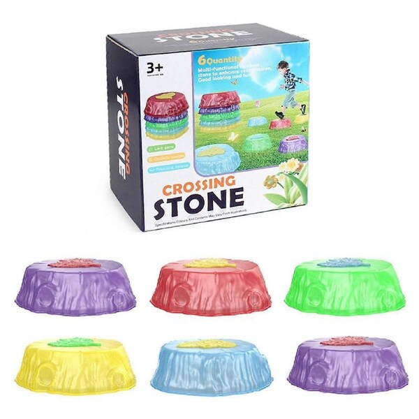 Light Up Balance Stepping Stones for Kids Non-Slip Glow-in-the-Dark Balance Stepping Stones