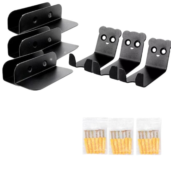 1 Set Bike Rack Pedal Hook Wall Mount Hanger Wheel Holder Storage Brackets MTB