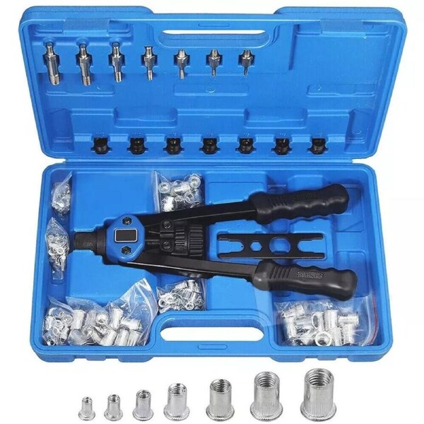 Nutsert Tool Heavy Duty Nutsert Gun M3-12 Nut Rivet Riveter Nutsert Kit Rivnut