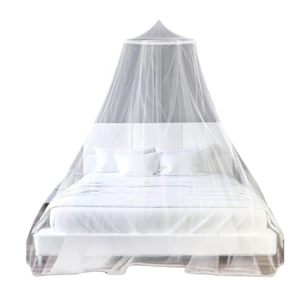 Large White Mosquito Net Canopy Double Queen Bed Curtain Fly Insect Protect