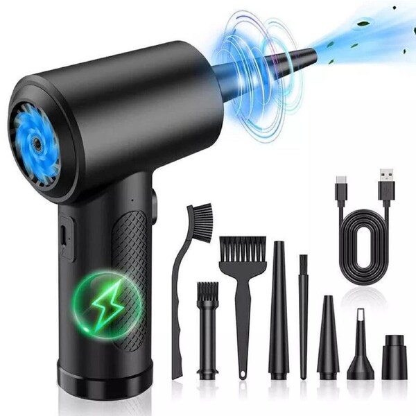 Cordless Air Duster Compressed Air Blower Car PC Cleaning Cleaner 100000RPM