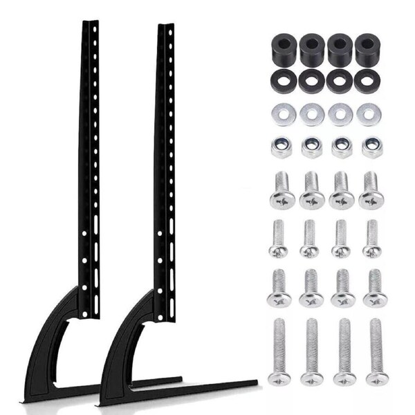 Universal 32 Inch -70 Inch Screen Table Desktop TV Pedestal Stand Bracket Legs LCD LED