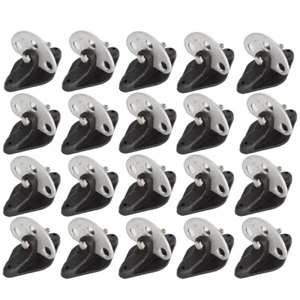 20pcs Gate Anchor 3 Point Insulator Electric Fence For Farm Pasture Garden Set
