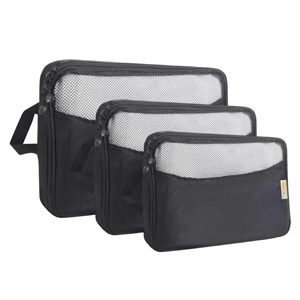 3PCS Bags Organiser Suitcases Packing Cubes Travel Storage Luggage