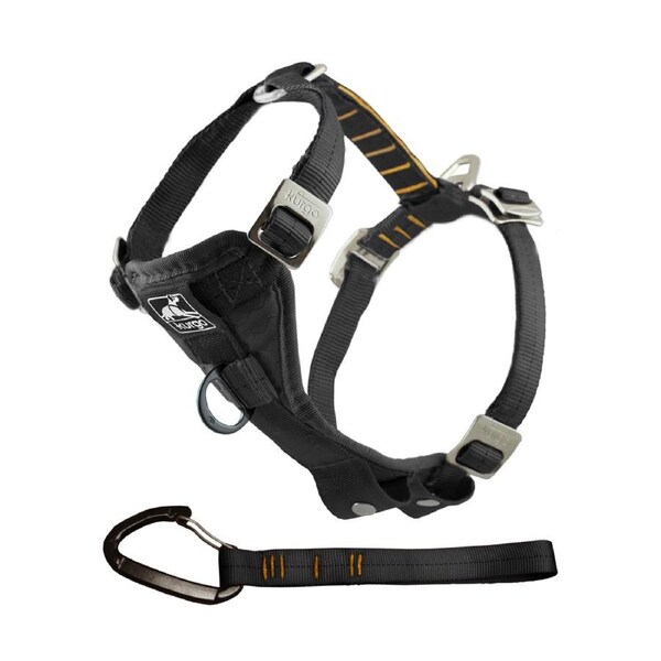 Kurgo® Enhanced Strength Tru-Fit Crash Tested Harness Black LG POG30-17751