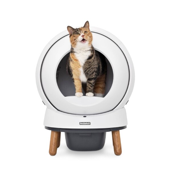 PetSafe(R) ScoopFree SmartSpin(TM) Self-Cleaning Litter Box - White ZAL10-17986