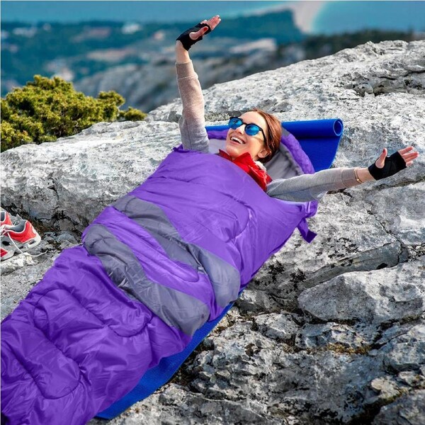 Mountview Single Sleeping Bag Bags Outdoor Camping Hiking Thermal -10? Tent