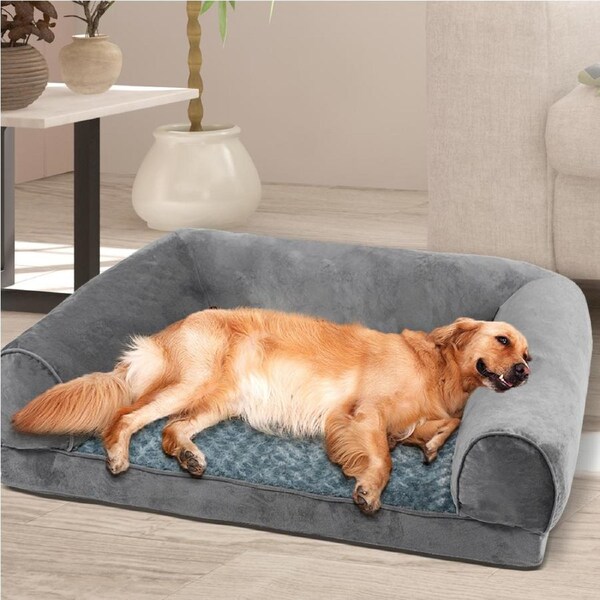 112x89x26.7cm PaWz Pet Sofa Bed Cushion Mat - Grey