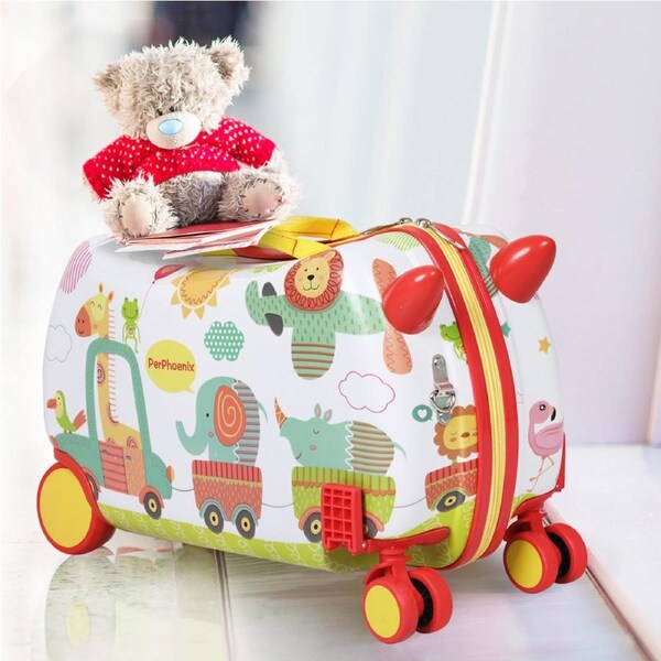 BoPeep 17" Kids Ride-On Luggage Suitcase - Car Design
