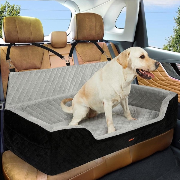 Pawz Dog Car Booster Seat Belt Pet Safe Protector Portable Travel Bed up to 30kg