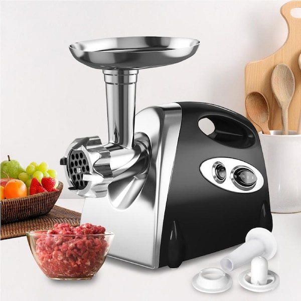 Spector 800W Electric Meat Grinder Mincer Sausage Filler Kibbe Maker Kitchen Tool Black