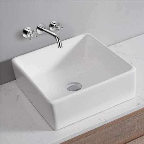 Traderight Ceramic Basin Bathroom Wash Counter Top Hand Wash Bowl Sink Vanity Above Basins