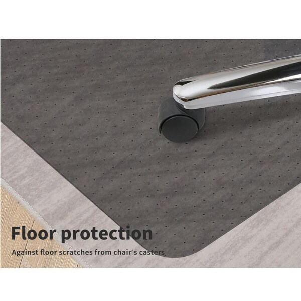 Marlow Chair Mat Protector for Carpeted Floors with Extension 135x114cm - Black