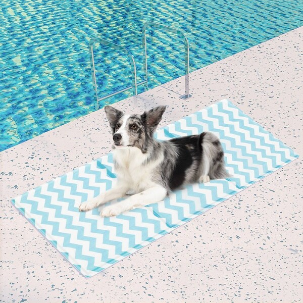 Pawz Pet Cooling Mat Dog Cat Gel Non-Toxic Bed Puppy Self-cool Summer Ice Pad L