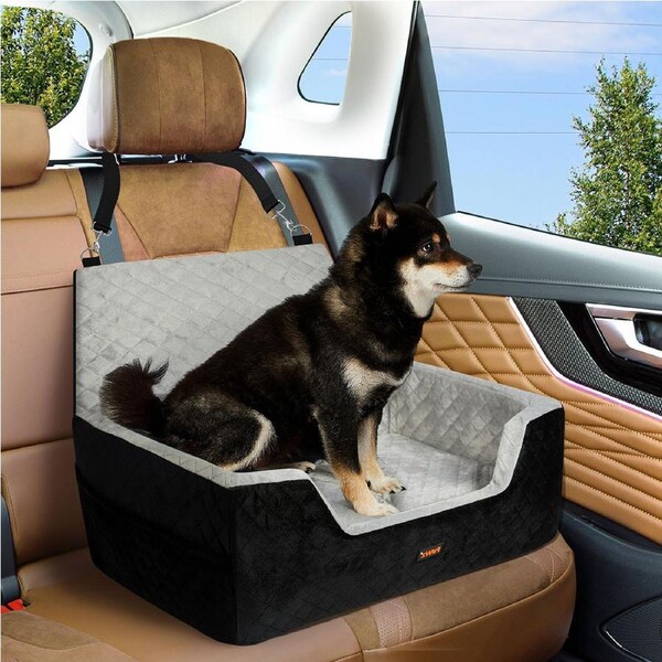Pawz Dog Car Booster Seat Belt Pet Safe Protector Portable Travel Bed up to 20kg
