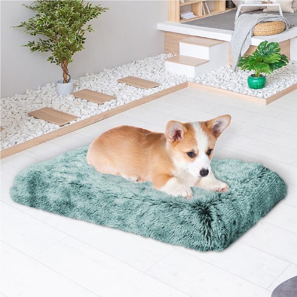 78x52cm PaWz Pet Calming Bed Memory Foam - Green