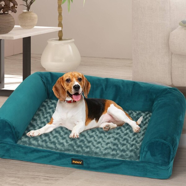76x51x19cm PaWz Pet Sofa Bed Cushion Mat - Blue
