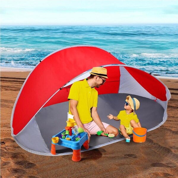 Mountview Pop Up Tent Camping Beach Tents 4 Person Portable Hiking Shade Shelter