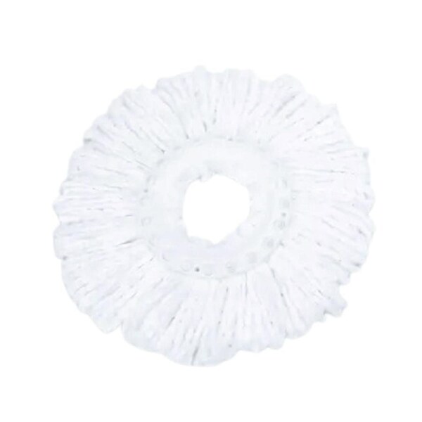 Kitchee Microfibre Mop Head Replacement for Kitchee Spin Mop - White Round