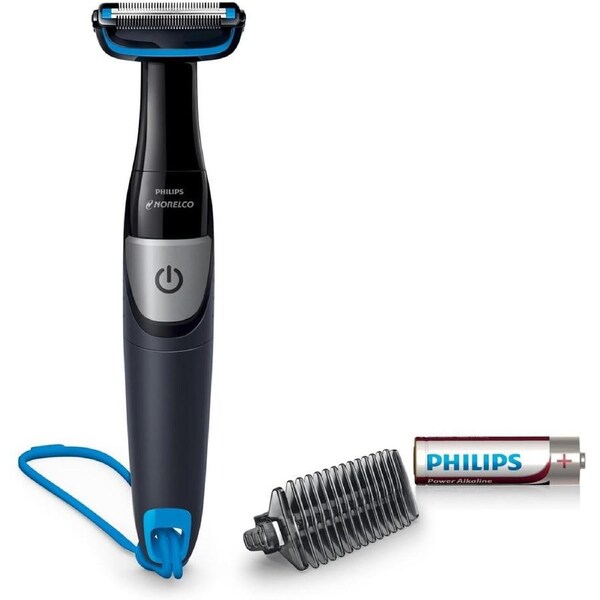 Philips Body Groomer - Men's Cordless Groin Pubic Ball Manscaper - Battery Hair Trimmer Shaver