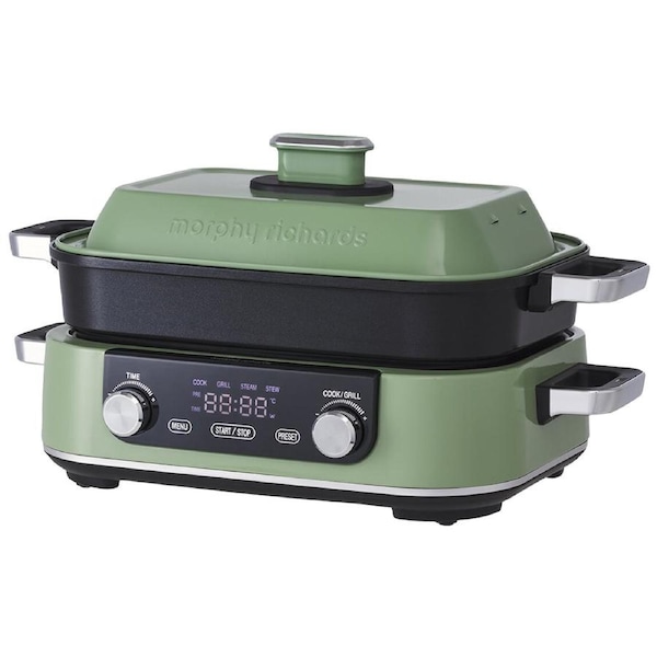 Morphy Richards 3L Non-stick Multifunction Electric Cooker Pan Green