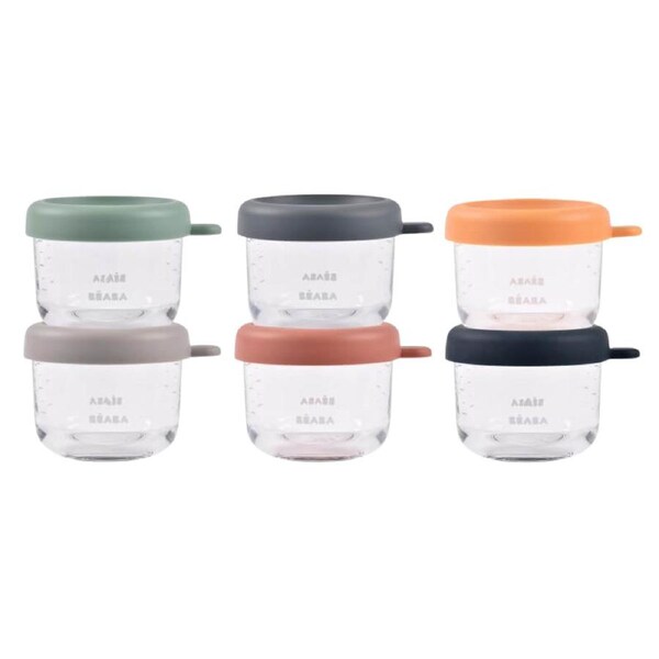 Beaba Glass & Silicone Containers 6 Pack - 150ml