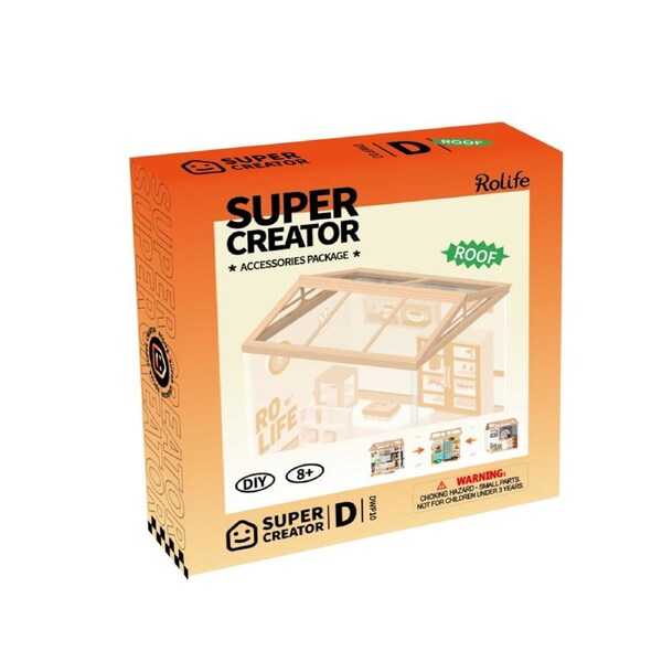 Robotime Super Store Roof (D) DWP10 DIY building multiple roof shapes