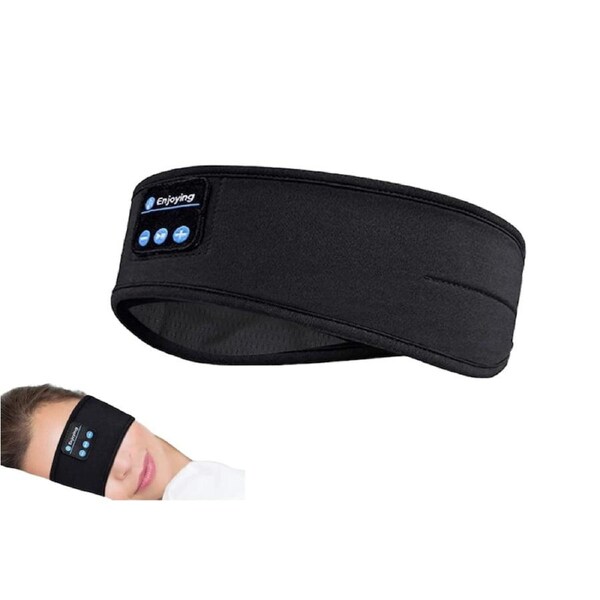 Bluetooth Headphone Wireless Music Headband for Sleeping Sports Running for Adults-Black