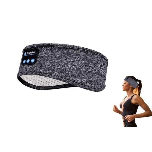Bluetooth Headphone Wireless Music Headband for Sleeping Sports Running for Adults-Gray