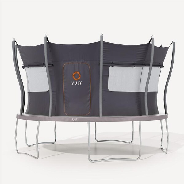 VULY Flare Large 13ft Trampoline for Kids with Safety Enclosure - Round Kids Trampolines Bundle With Tent Wall