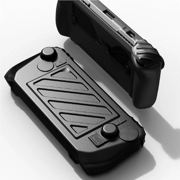 Savage Raven by Skull & Co. Front Cover Bundle for ROG Ally X GripCase - Smoky Black
